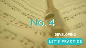 Let's practice no. 4 for developing players