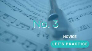 Let's practice no. 3 for novice players