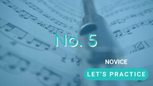 Let's practice no. 5 for novice players