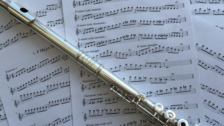 Flute scale practice