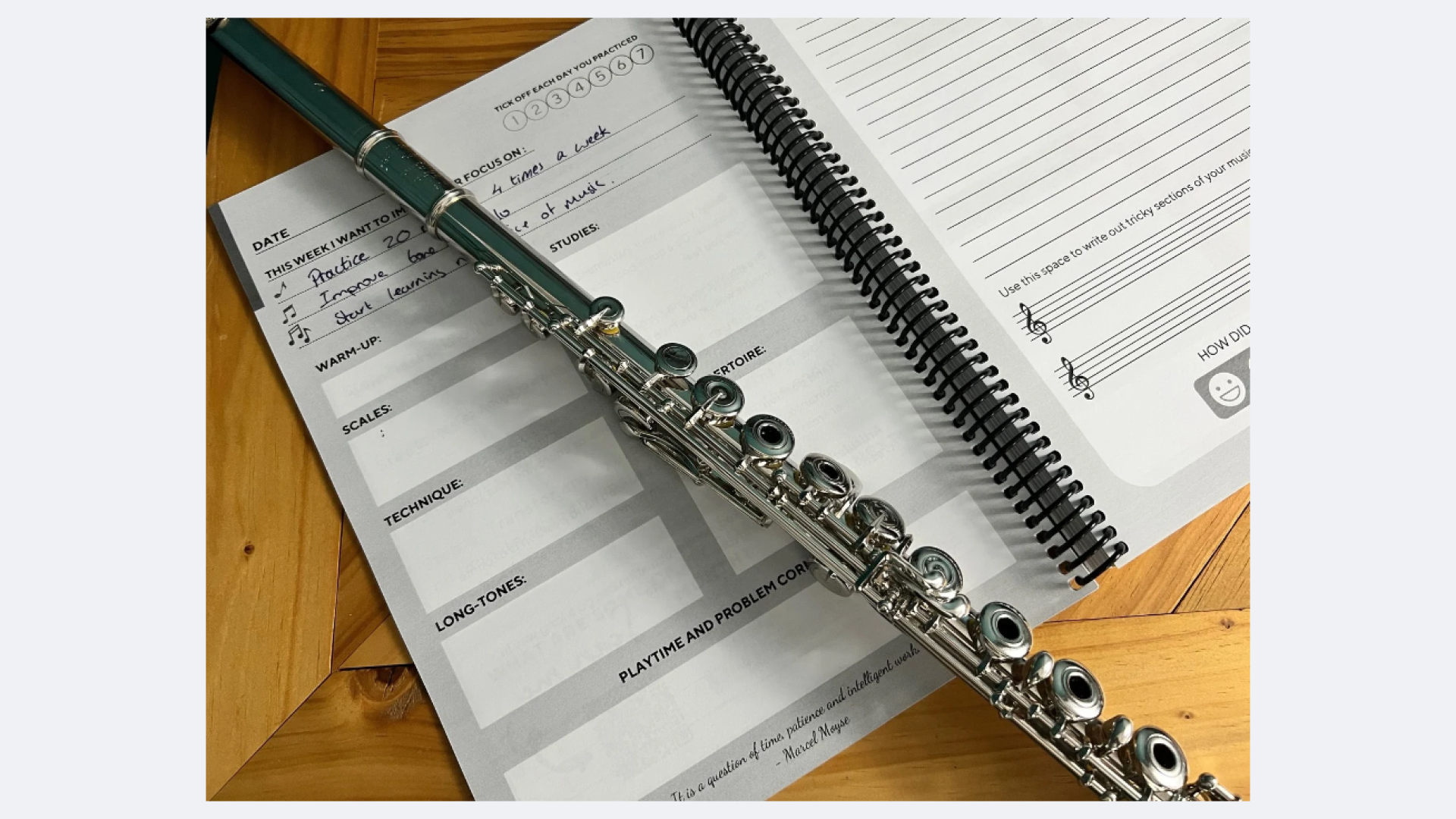 How to build the perfect flute practice plan in 5 easy steps